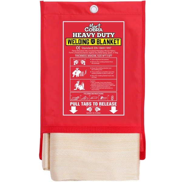 Welding Blanket Fireproof Blanket, Insulated Blanket for Smoker Accessories, Fire