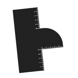 Milageto Enhance Card for Barber Beard Line up Tool,Easy to Clean,Hair Lineup Tool,Reusable Edge Hair Line Card Hairline Maker for Men