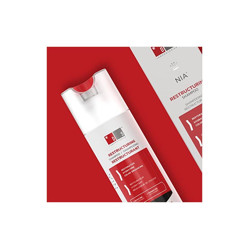 DS Laboratories Nia Shampoo para Cabello Maltratado, Seco y Sin
