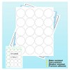 600 Circle Stickers 2" Round Labels 30 Sheets Waterproof Matte White Die Cut Vinyl Sticker Paper Dries Quickly for Inkjet/Laser Printer