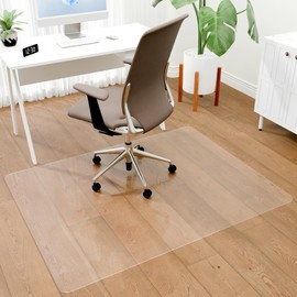 100pointONE Office Chair Mat for Hardwood Floors, Easy Glide Floor Mat for Office Chair, Clear Desk Chair Mat for Home Office Rolling Chairs 46" x 60"