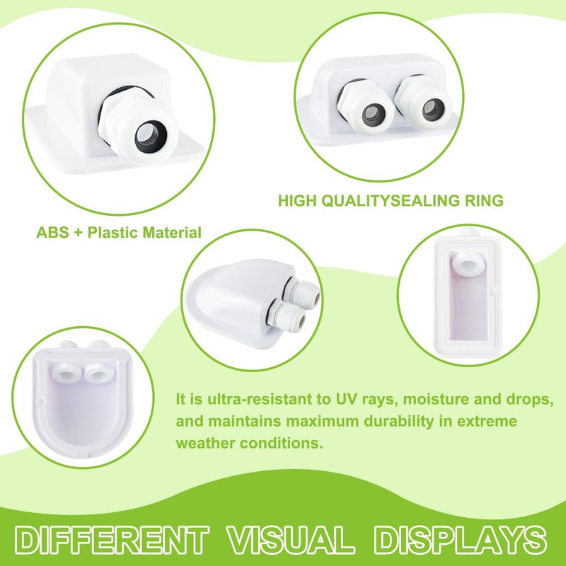 EPLZON IP68 Waterproof ABS Solar Cable Entry Screw, Single/Double Solar