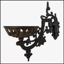 www.ImperialLightingCo.com 9" CAST IRON OIL LAMP WALL BRACKET ASSEMBLY VICTORIAN STYLE - NEW