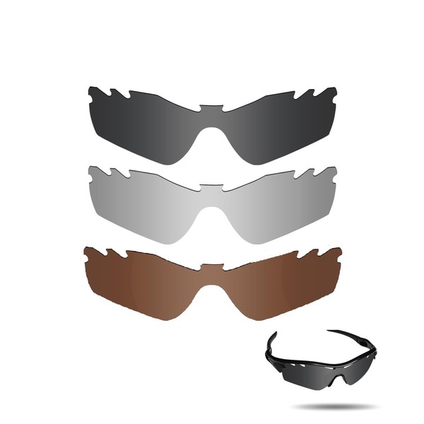 fiskr anti-saltwater polarizadas Lentes de repuesto para Oakley Radar Path