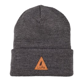 LUPA Unisex Acrylic Retro Tuque - Winter Hats for Men - Women Beanies for Winter - Toque for Men & Women - Knitted Hats (Smoke)