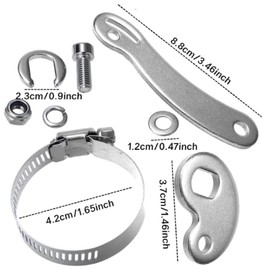 Yuiturt Torque Arm, Universal Torque Arm Conversion Kit 2 Sets, Electric Bicycle Torque Arm, Ebike Accessories, Bike Conversion Kit, for Front Rear E-Bike Motor Arm, Most Electric Bicycle