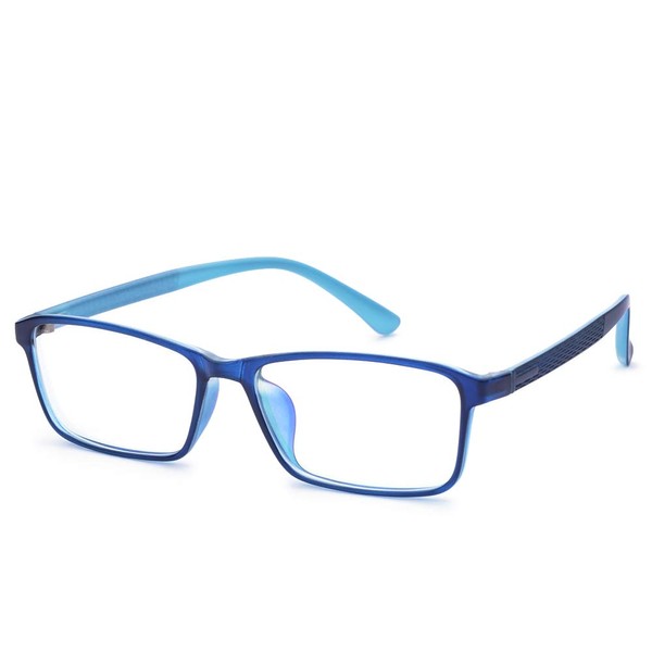 Jcerki Blue Light Filter Nearsighted Distance Glasses -4.00 Strength Men Women Anti Eyestrain UV Blocking Myopia Eyeglasses
