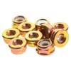 Levemolo 10pcs Lawn Mower Blade Nut Durable Reverse Thread Design