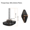 sourcing map 8pcs Tee Wing Knobs M5 x 30mm Metric
