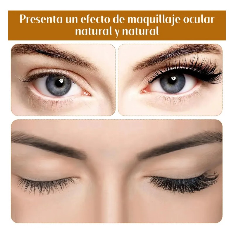 Kit De Pestañas Magnéticas Reutilizables Con Aplicador 2pars