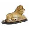 Lion and The Lamb Statue With Base And Brass Plate