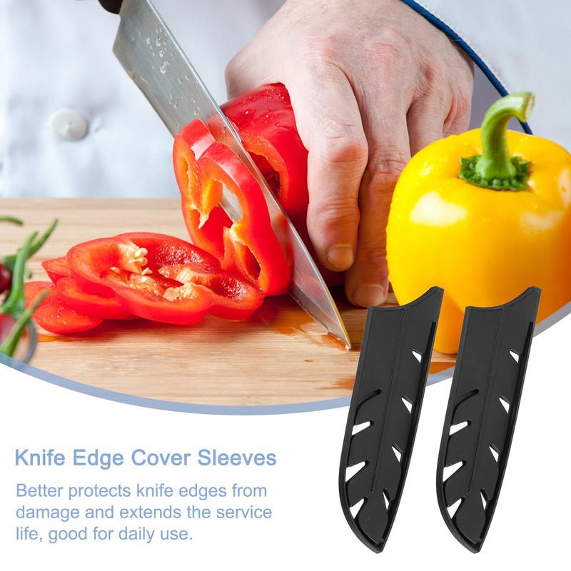 uxcell 2Pcs Knife Cover Sleeves Blade Edge Guards for 7"