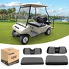 10L0L Golf Cart Front + Rear Seat Cover Set for