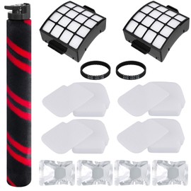 Aymthgt AZ3002 Brush Roller Filter Replacement Parts for Shark Stratos DuoClean PowerFins Upright Vacuum AZ3002 AZ3000 AZ3000W, 1 Brush Roll +2 Filter + 4 Foam + 4 Odor Neutralizer Cartridges +2 Belt