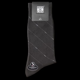 Sox & Lox Buy Sox & Lox Mens Business Socks (Seamless Toe) Socks Black/Diagonal Lines (Size 6 - 11) Online | Chempro Chemists