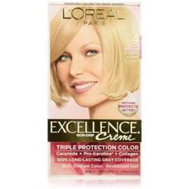 L'Oreal Paris Excellence Creme Haircolor, Light Natural Blonde [9] 1 ea (Pack of 6)