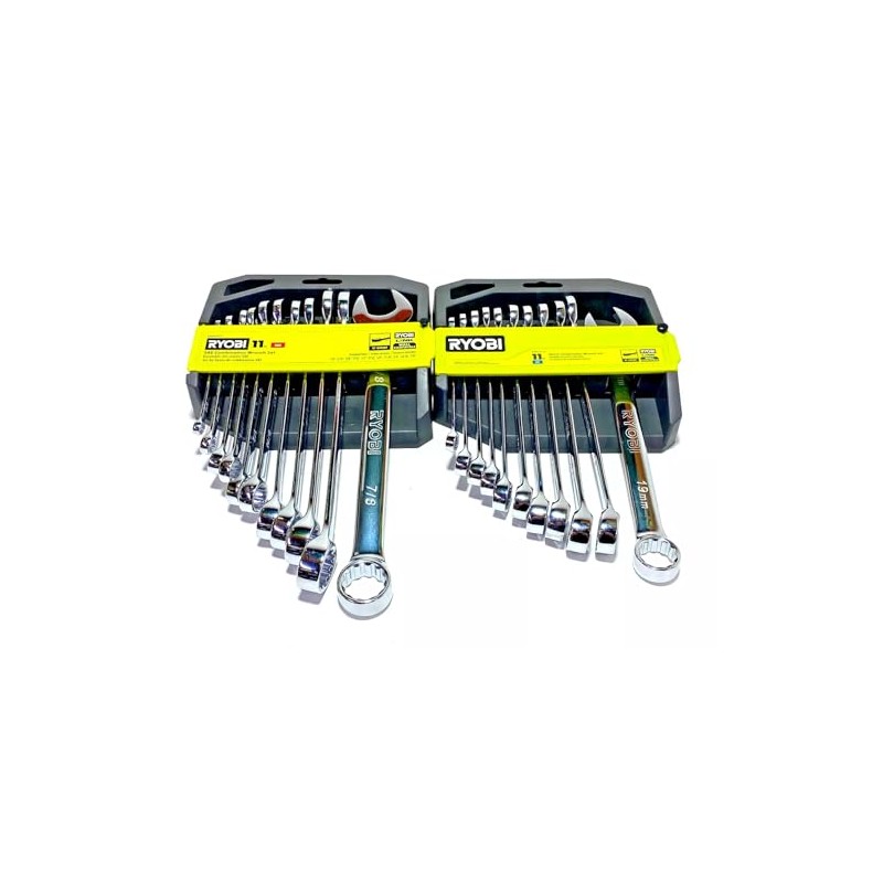 RYOBI 22 PC. SAE & Metric Combination Wrench Set