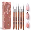 5PCS Wooden Nail Art Brush - Liner Brush For Nail