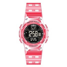 Invicta Racing Men 52mm Plastic Red Black dial Electronic Digital