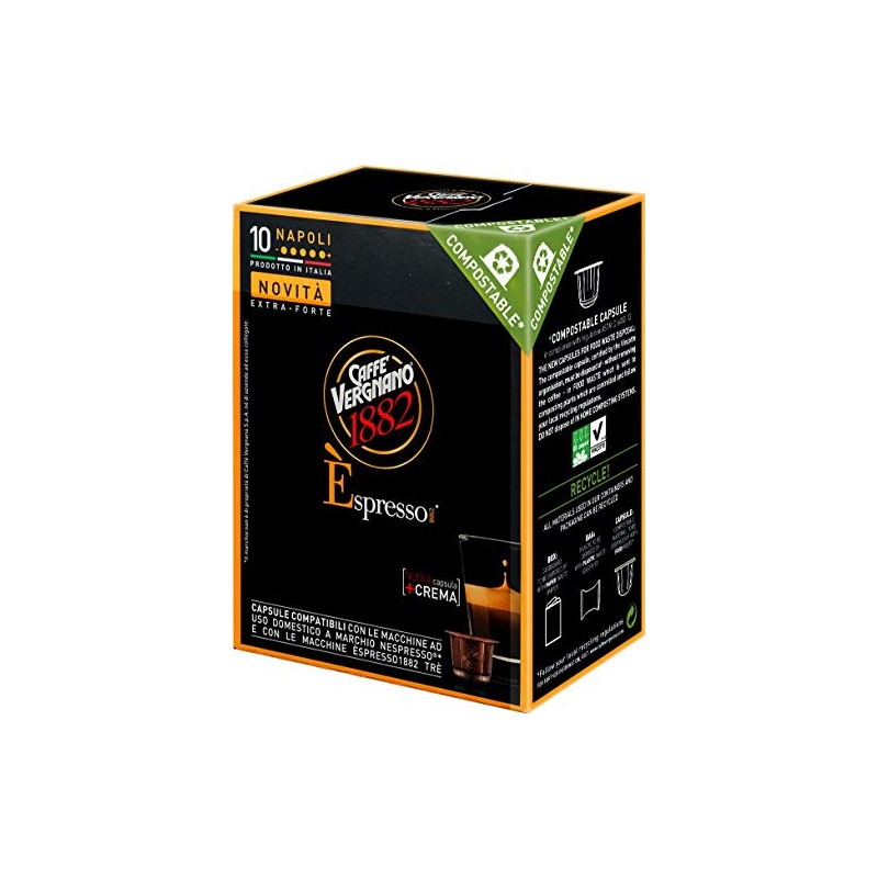 Caffe Vergnano Nespresso Napoli Capsules 3 Boxes X 10 capsules