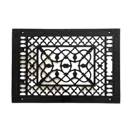 Victorian Floor Grate Cast Iron Vent 14 Inches by 9 Inches Inside Hole Cut