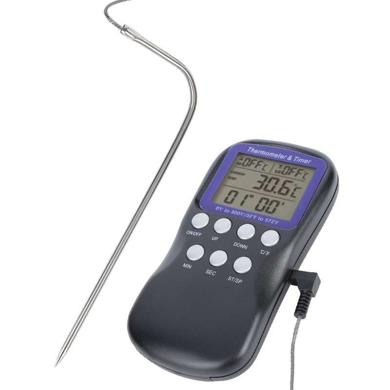 Digital Electric Food Thermometer for Oven Barbecue Grill Cooking Kitchen