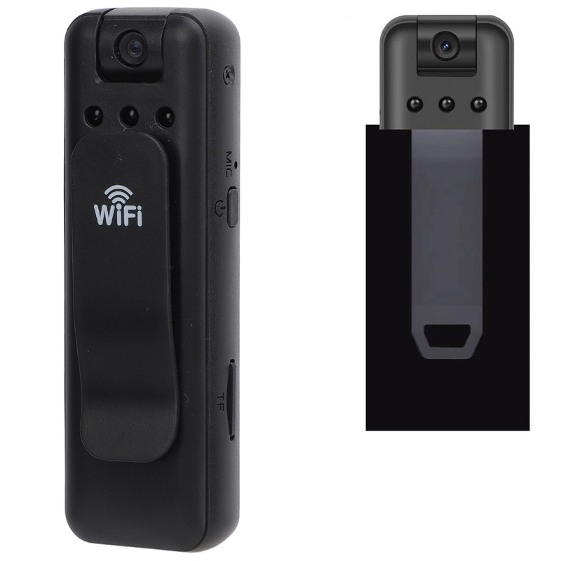 Clip Camera 1080P 155° Large Wide Angle 180° Rotating WiFi
