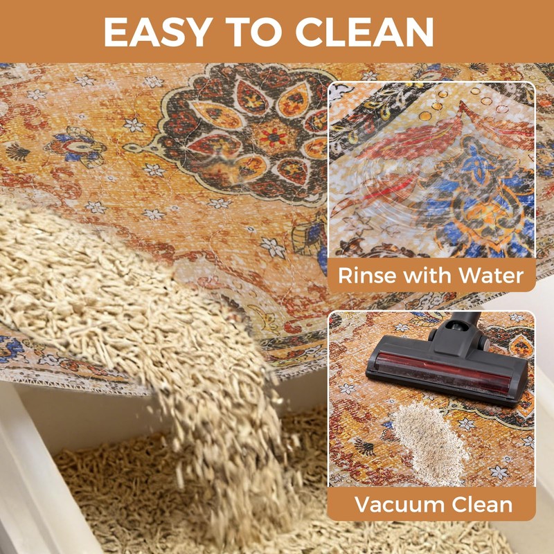 Homimp Cat Litter Mat, Litter Trapping Mat 2 Pack, Contains