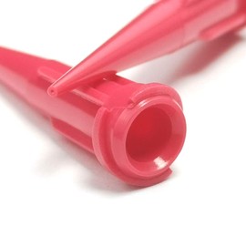 𝟮𝟱 𝗚𝗮𝘂𝗴𝗲 1.24 Inch Blunt Plastic Tapered Tip Dispensing Fill Needle,Precision Filling (Red,20 Pcs)
