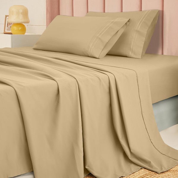 MICORAL Twin Bamboo Sheets Set - Cooling Bedding Sheet Set