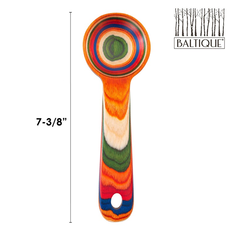 Baltique Marrakesh Collection Wooden Coffee Scoop – Colorful Birch Wood