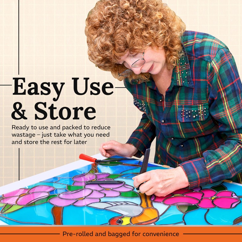 3/16"" Round H Lead Came for Stained Glass - 6