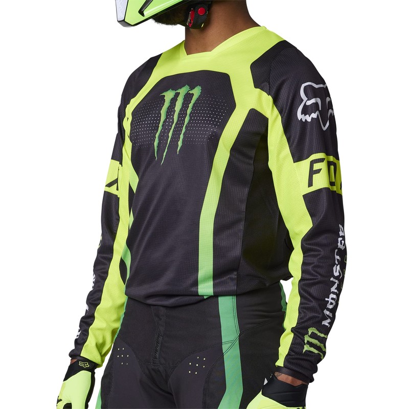 Fox Racing Men's 180 Monster Motocross Jersey, Black, XX-Large
