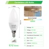 GOHDLAMP E12 LED Bulbs 60W Equivalent, 5W Non-Dimmable B11 Candelabra