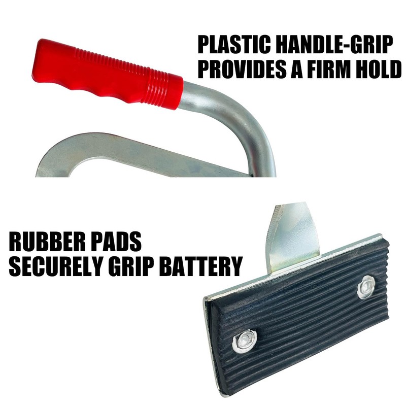 Socpuro Heavy Duty Battery Carrier, Adjustable Side Lift Grip Battery