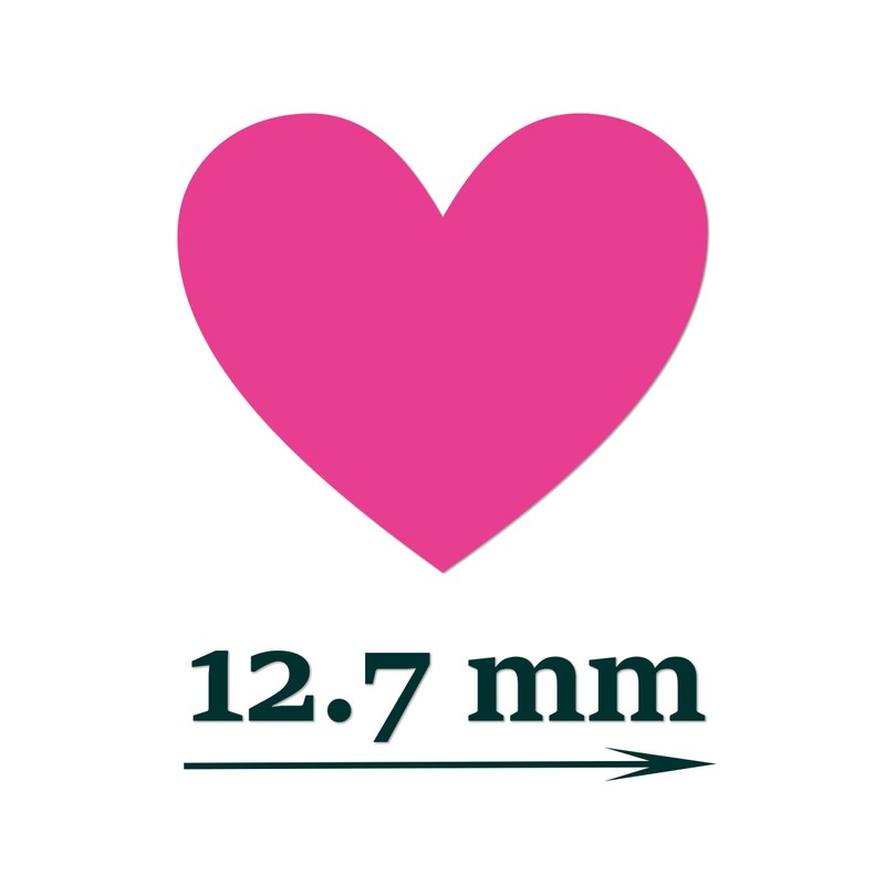 Heart Stickers for Kids, 4050 Pieces, 12mm, 18 Sheets Small