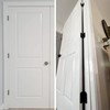30 Pack Rounded Matte Black Door Hinges 3.5 Inch 5/8"