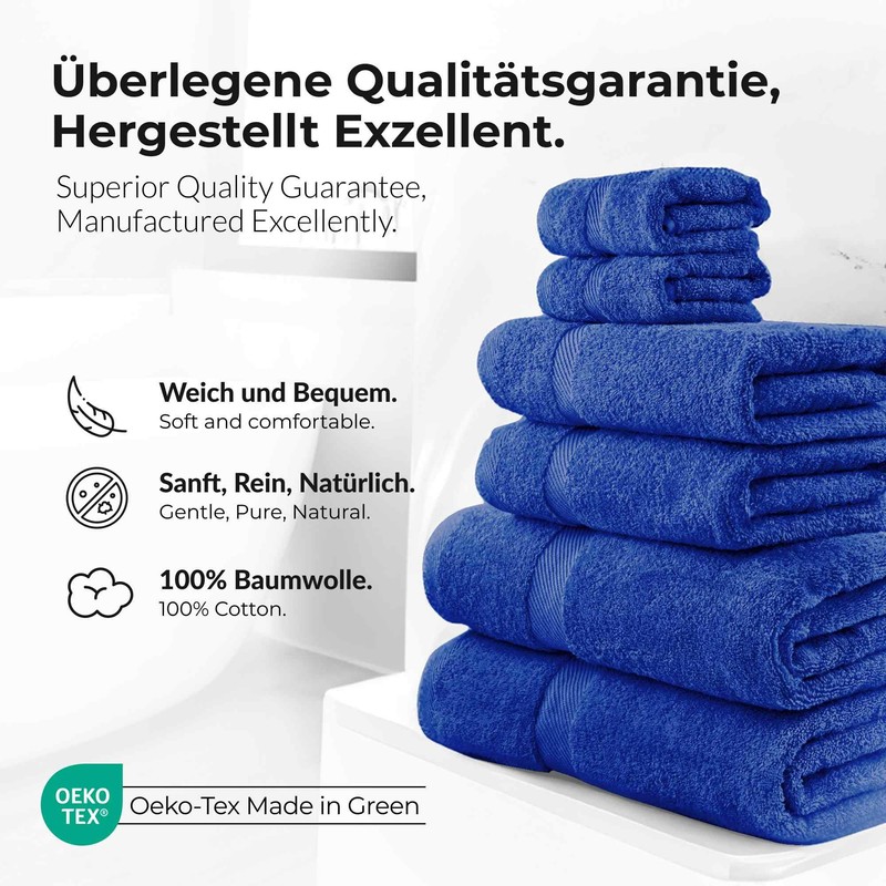 Etérea Carli Hand Towels, Single + Set + Bath Mat,