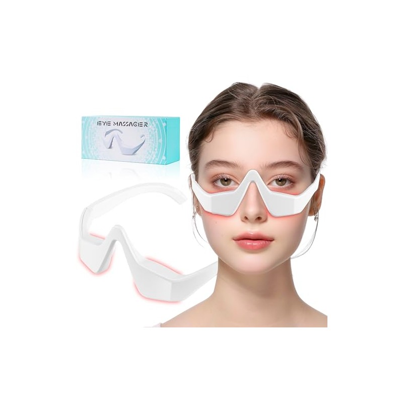 Gafas de terapia de luz roja para ojeras, dispositivo de