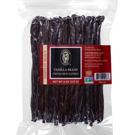 Tahitian Gold - Premium Gourmet Grade Vanilla Beans From Papua New Guinea - Non-GMO Project Verified - Tahitian Select, 8 Oz Bag