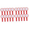 TEHAUX 20pcs Blank Handheld Scoreboard Portable Writable Whiteboard for Games
