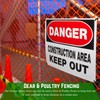 Orange Safety Fence - 4' x 100' - Orange Temporary