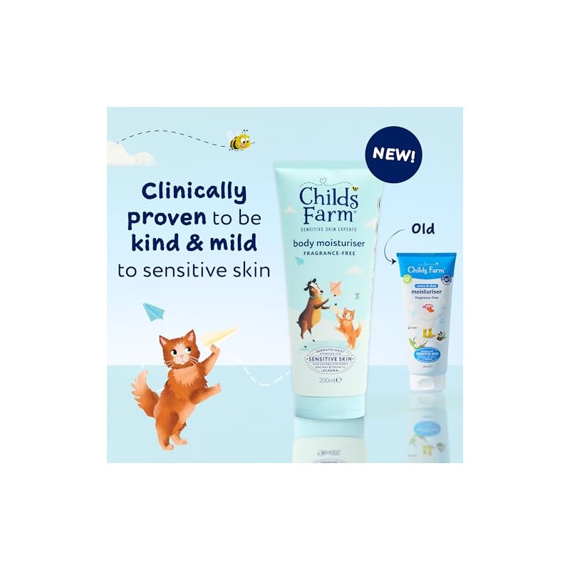 Childs Farm Kids Moisturiser, Fragrance Free | Soothing, Moisturising &