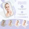 TREASO Travel Makeup Mirror, Portable Mirror with 3 Adjustable Light