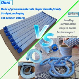 8 Pack 39 in Pool Vacuum Hose Compatible with Zodiac Mx6, Mx8 Twist Lock Swimming Pool Cleaner Replacement Hoses R0527700 X38210S 1meter