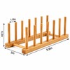 Bamboo Dish Drying Rack for Kitchen Countertop Organization – Reusable