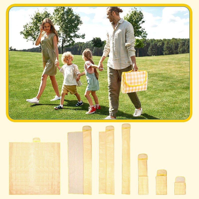 Outdoor Picnic Blankets,80" x80" Foldable Lightweight Waterproof Sand Mat,Beach Blanket