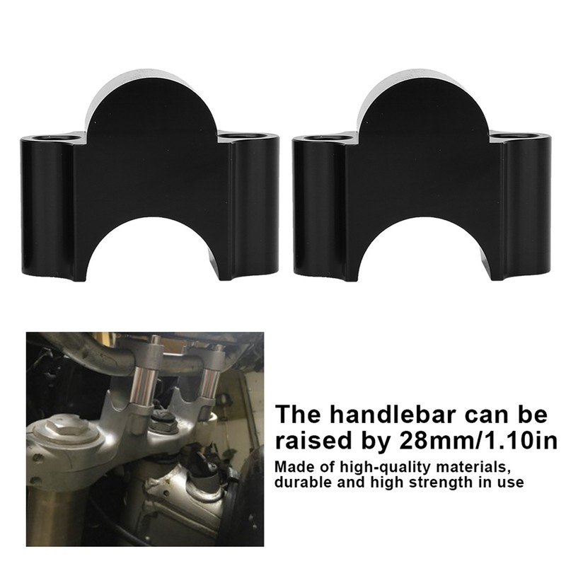 28mm Aluminum Handlebar Riser Mount Clamp 28MM Height Adapter for