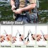 Realand 4 Pack Fishing Hook Sharpener, Double Sided Diamond Fish