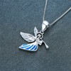 southbankstore Angel Wing Heart Pendant Necklace for Girls Kids Women